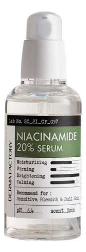 Успокаивающая сыворотка для лица с ниацинамидом Niacinamide 20% Serum: Сыворотка 80мл