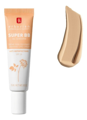 Ухаживающий BB крем для лица Super Creme Au Ginseng 15мл: Натурально-бежевый