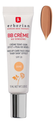 BB крем для лица Au Ginseng Makeup Care Face Cream SPF20 15мл: Золотистый