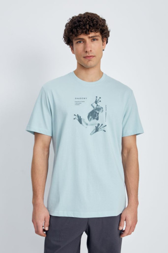 Свободная футболка с принтом