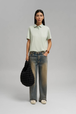 Свободное поло comfort fit из хлопкового джерси