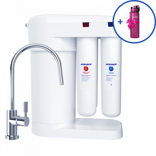 Аквафор DWM-101S Морион + Фильтр-бутылка Сити
