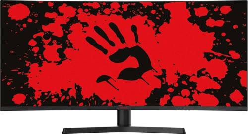 Монитор 34" Bloody MN340W 3440x1440 LED, 21:9, VA, 300cd, 3000:1, 10M:1, 1ms, 178/178, DP, HDMI, USB, curved 1500R, 180Hz, Speakers, Tilt, HAS, pivot,