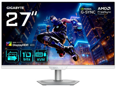 Монитор 27" GIGABYTE M27UP ICE 3840x2160, LED, 16:9, IPS, 350cd, 178гр/178гр, DP, HDMI, USB, 160Hz, white