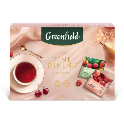 Набор чая Гринфилд коллекция Fine Dining, 30 пирамидок, 6 видов, 54,5 г