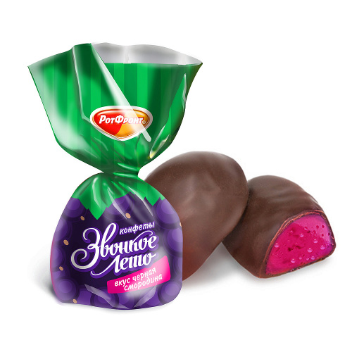 Конфеты Звонкое лето со вкусом черной смородины, Рот Фронт