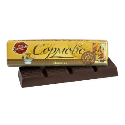 Шоколад Сормово с помадно-сливочной начинкой, 50 гр.