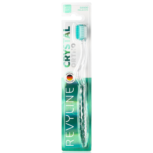 Зубная щетка Revyline S6500 Crystal Ortho Malachite