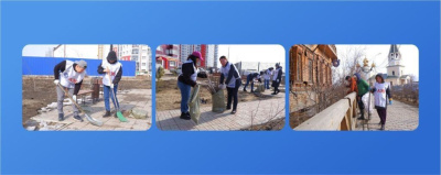 Сотрудники Алмазэргиэнбанка вышли на субботник /    