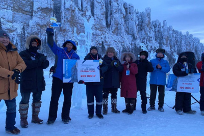 Мастера ледовых скульптур из Якутска стали победителями республиканского фестиваля «Начало побед!» / Нарыйа Пахомова Якутск Якутск Республика Саха (Якутия)