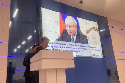 Марина Бахилина и Алексей Егоров приняли участие в форуме трудящихся женщин Якутии / ЯСИА   