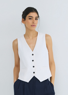 Классический жилет, Белый
