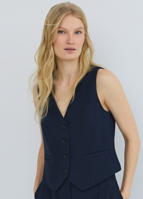 Классический жилет, Синий