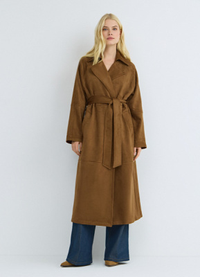 Замшевый тренч, Желтый