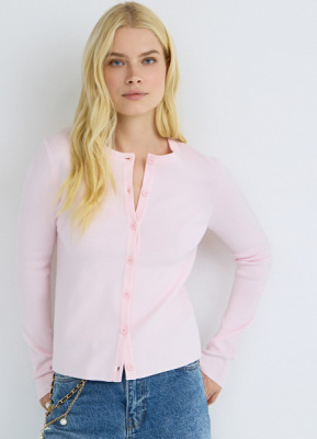 Базовый кардиган, Розовый