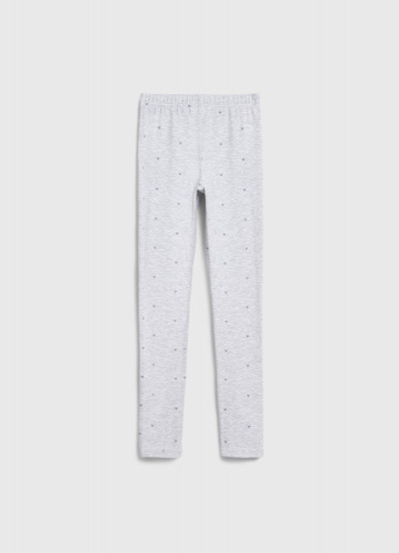 Легинсы с принтом для девочек, Серый