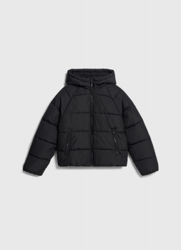 Пуховик для девочек, Черный