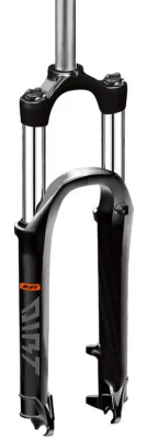 Амортизационная вилка RST Dirt RA 26" (черный матовый 100 мм эксцентрик 9 мм шток 1 1/8" (28.6 мм), сталь для дисковых тормозов)