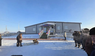 В селе Черкех Таттинского улуса открыли модульный спортзал / ЯСИА   