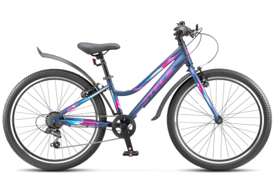 Подростковый велосипед Stels Cristy 420 V 24, год 2026, цвет Синий, ростовка 12