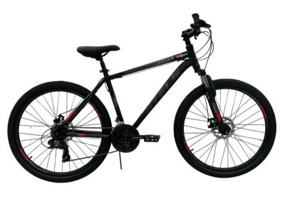 Горный велосипед Stels Navigator 500 MD 26, год 2026, цвет Черный-Красный, ростовка 18