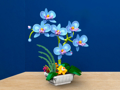 JK29011 Конструктор Голубая орхидея