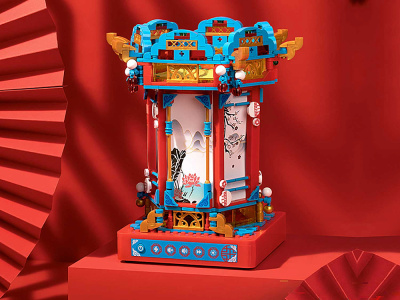 JK1188 Конструктор Музыкальная шкатулка с подсветкой