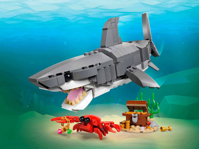 Creator 31381 Конструктор Свирепая акула с сундуком сокровищ