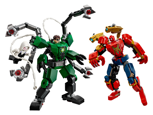 Super Heroes 76338 Конструктор Битва роботов : Человек-паук против Доктора Осьминога