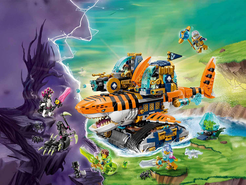 DREAMZzz 71515 Конструктор Тигровый акулий танк