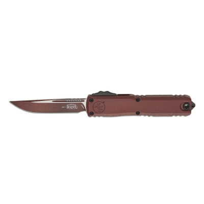 Автоматический нож Microtech Ultratech ZBP Gen III S/E, сталь M390MK, рукоять алюминий, бордовый/cerakote