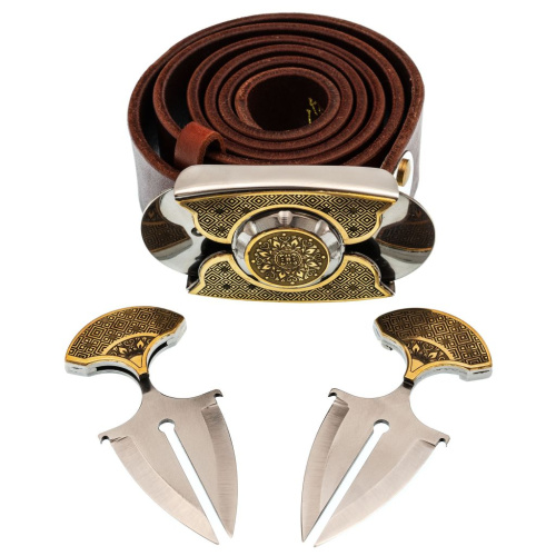 Ремень-нож Квадро Keeperbelt, латунь