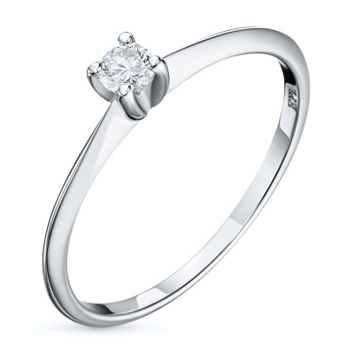 Классическое кольцо из серебра э0612кц10200131_white