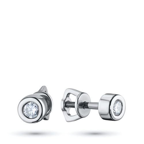 Пусеты из белого золота э4712пс05160100