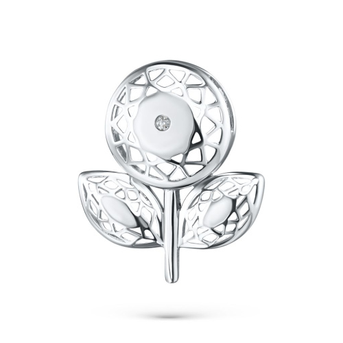 Подвеска из серебра с бриллиантом э0601пд04202937