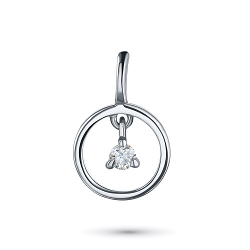 Подвеска из серебра с бриллиантом э0601пд05170900