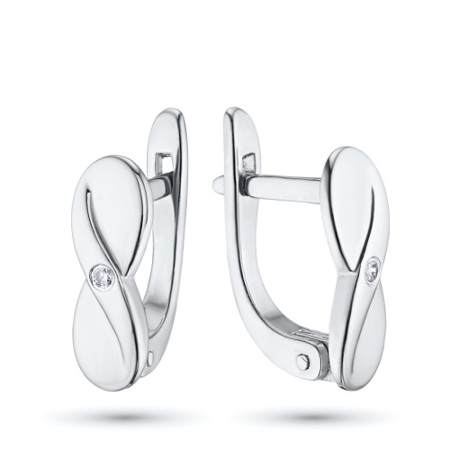 Серьги из серебра с бриллиантами э0601сг02184900