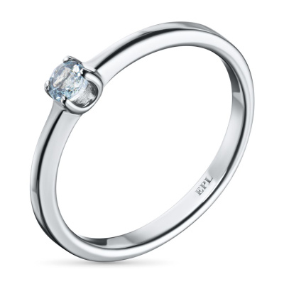 Помолвочное кольцо из серебра с топазом э0609кц03154200