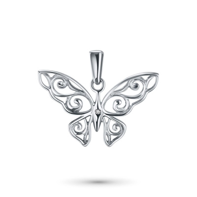 Подвеска из серебра с бриллиантом э0601пд03152400