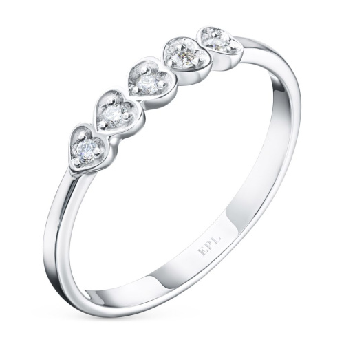 Кольцо из серебра с бриллиантами э0601кц04201013