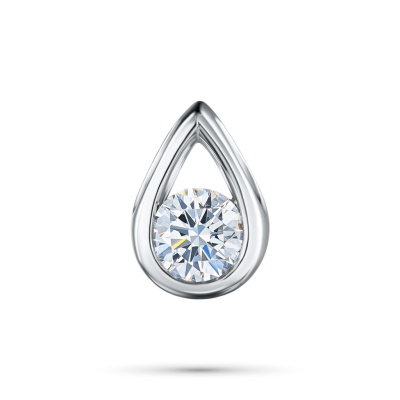 Классическая подвеска из белого золота э4712пд12102500_white