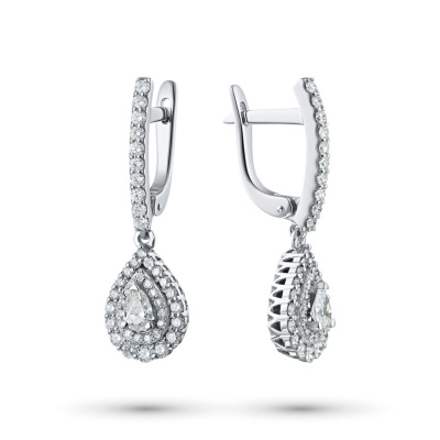 Серьги из белого золота э4712сг02171400