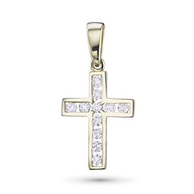 Подвеска из желтого золота с бриллиантами э0301пд05163200