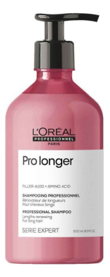 Шампунь для длинных волос с тонкими секущимися кончиками Serie Expert Pro Longer Shampooing: Шампунь 500мл