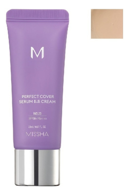 Тональный крем с антивозрастной сывороткой M Perfect Cover Serum BB Cream SPF50+ PA++++ 20мл: 23 Natural Beige