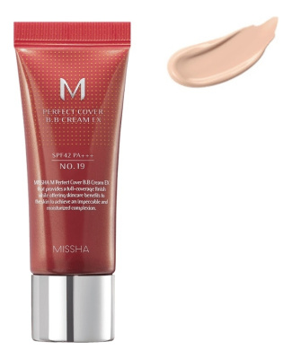 BB крем для лица M Perfect Cover Cream EX SPF42 PA+++ 20мл: 19 Cool Ivory