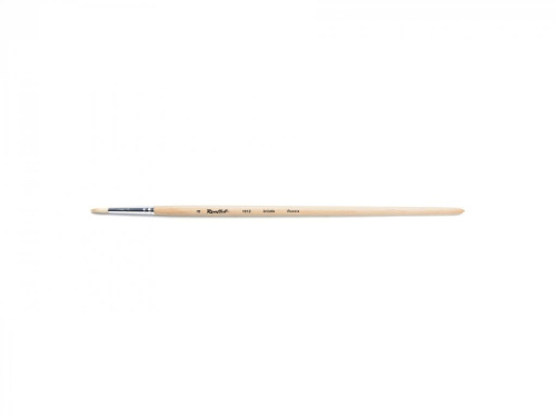 Кисть щетина №4 круглая Roubloff "1612" длинная ручка п/лак
