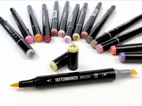 Маркер двухсторонний на спиртовой основе Sketchmarker Brush