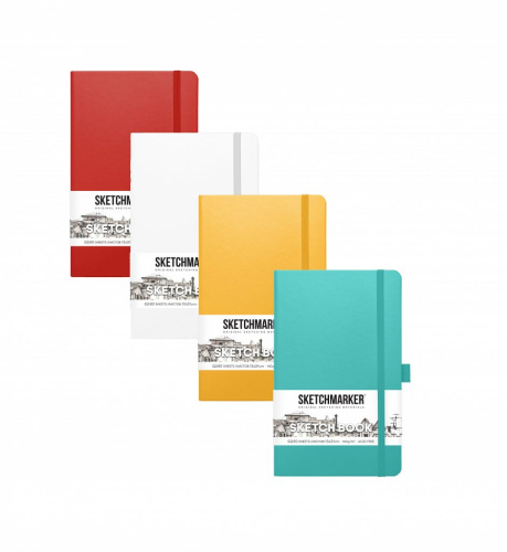 Блокнот для зарисовок Sketchmarker 13х21 см 80 л 140 г, твердая обложка