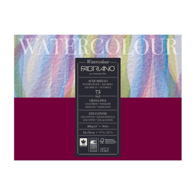 Альбом-склейка для акварели Fabriano "Watercolour Studio" Фин 24x32 см 75 л 200 г